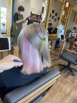 ルッカヘアガーデン バイ ラッシュゴールド(RUCCA HAIR GARDEN by LUSH GOLD) フルブリーチインナーカラー