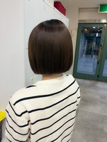 シェノン 夙川(CHAINON)&nbsp;髪質改善ストレート/前髪/マチルダボブ/ピンクベージュ