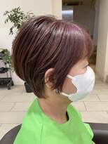 プログレス 東久留米店(PROGRESS)&nbsp;ショート／インナーカラー／レイヤーカット／白髪ぼかし