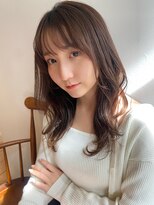 ガーランド (Garland)&nbsp;大人かわいいくびレイヤー/小顔シースルーバング/まろベージュ