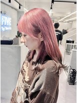 ファイブバイジエクト 堀江(FIVE by The Ect)&nbsp;ペールピンク×ブラック　エンドカラー　ニュアンスカラー