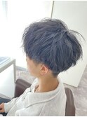 ツイストスパイラルパーマ風メンズカット