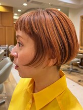 ユウヘアー 三軒茶屋店(U Hair) 【U Hair】秋色デザインカラー×小顔ショート
