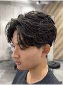 フェザーパーマ/毛流れセンターパート/ニュアンスパーマ/名古屋
