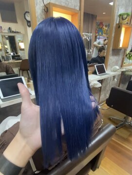 ゴリラビスケッツ(GORILLA BISCUITS) ネイビーブルー/ケアブリーチ/ダブルカラー