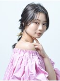 【RAWR】ゆるふわ巻きヘアアレンジ着物大人ガーリーモテ髪