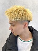 イエローゴールド/ジェットモヒカン/フェード