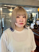 ギフトサニーサイド(gift sunny side) 金髪ボブ*姫カット