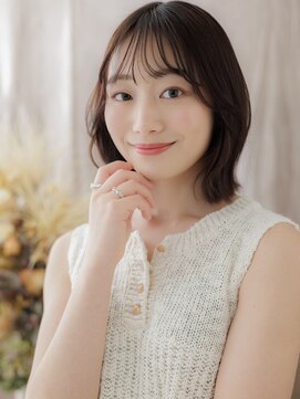 カバーヘア ブリス 戸田公園西口店(COVER HAIR bliss) 顔回りレイヤーカットくびれミディアムa戸田公園20代30代40代