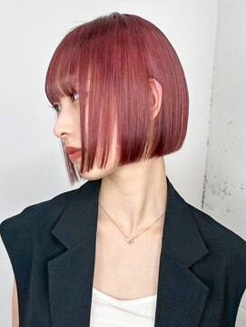 アルバム 新宿(ALBUM SHINJUKU) ボブ韓国ヘア顔周りレイヤーくびれミディミディアム_ba568652