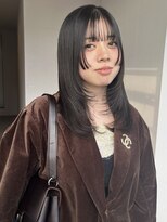 イロウ 天神大名店(IROW)&nbsp;シースルーバング 透明感カラー 顔周りレイヤー 【天神大名】