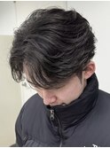 梅田メンズパーマニュアンスパーマフェザーパーマセンターパート