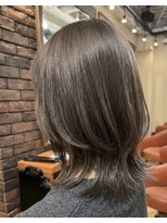 ヘアメイク フレンシア(hair make flencia) 韓国風くびれレイヤーミディアム【220スタイル】