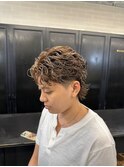 steelo 海外風ハイライト×マレットパーマ