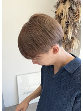 ネクストフォーヘアー(NEXT for hair) メンズ　ブリーチカラー　ミルクティーベージュ