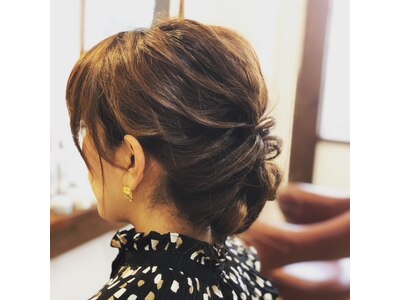 ヘアセットの予約も受付中♪