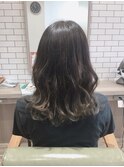 バレイヤージュグレージュ
