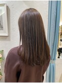【Lond佐野】小顔アッシュブラウンベージュカラー毛先パーマ