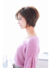 ヘアーサロン タカヒロ(Hair Salon TAKAHIRO) くびレイヤーエモージュ愛されショートボブ艶髪20代30代4050代60