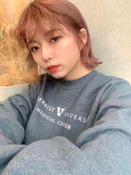 スリーバイベルベット(THREE...by velvet) シアピンクベージュ