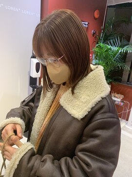 ローレンジウ(LOREN JU) 名駅/名古屋駅/学割U24/レイヤーカット/オージュア/ダブルカラー