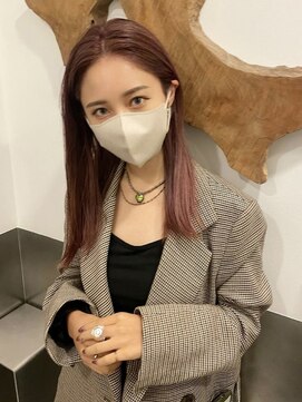 ローウェ 愛知豊橋(Louwe) 髪質改善トリートメント透明感ベージュカラーボブヘアセット豊橋