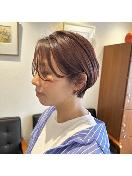 アルマヘアー(Alma hair by murasaki) ◎丸みショートのルビーオレンジ◎