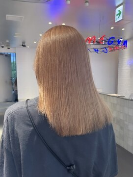 ゲーム 原宿店(GAME) ベージュ/ミディアム/オージュア/ダブルカラー/髪質改善/原宿