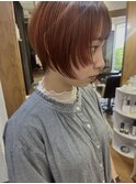 サイドレイヤーがかわいい伸ばしかけショートウルフ