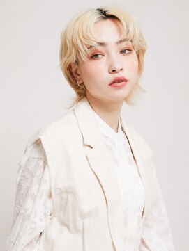 オンク 新宿(onk) 黒髪/グレーベージュ/レイヤーロング/前髪パーマ[新宿駅]