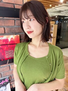 ケーツー心斎橋 クイーンズガーデン バイ ケーツー(K two QUEEN'S GARDEN by K two) 王道くびれボブ*ブリーチなしダブルカラー*前髪ありボブ*ボブ2