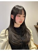 姫カット/顔まわりレイヤー