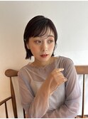 切りっぱなしボブ/顔周りレイヤー/前髪/原宿神宮前