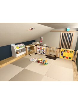 キッズスペースあり！お子様と一緒にご来店OK◎周りを気にせず、サロンtimeを過ごせるのが嬉しいポイント♪