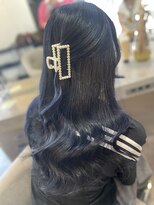 ラビス 浦和(Lovis)&nbsp;デザインカラー/レイヤーカット/ウェットヘア/夏のヘアアレンジ