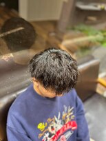 ヘアーワークス ボナ(HAIR WORKS bona.)&nbsp;王道黒髪ショートマッシュ×ツイスパ ツーブロック/フェード