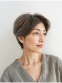 【ナチュラルショート】大人グレージュ＆エフォートレスレイヤー