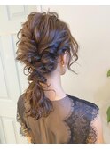 結婚式&ウエディングパーティー用韓国ヘアアレンジ　日吉