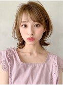 ミニウルフ薄めバングデジタルパーマワンカール#249f0606