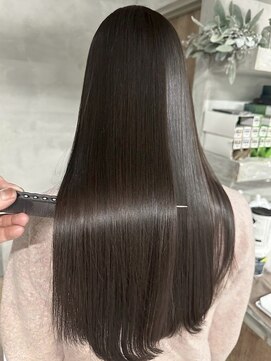 ハーシーバイアポロ 相模大野(HERSHE by apollo) x髪質改善/ホワイトグレージュ/レイヤーカット/チェリーブラウン