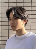 【ニュアンスパーマ】　メンズ　センターパート