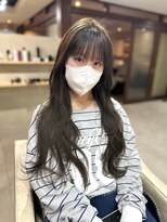 ロアバイチェリーコークウブ(Loa by CHERRY COKE ubu)&nbsp;ブリーチなしオリーブベージュ × レイヤーロング