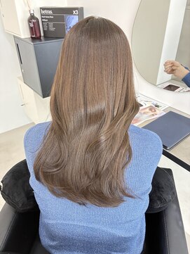 ソア バイ リコヘアーうるま(SOAR by lico hair Uruma) 着物ヘア/大人ガーリー/ダークアッシュ/似合わせカット/うるま