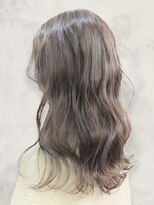 アンジュール(UNJOUR.)&nbsp;20代30代髪質改善カラー透明感シアーベージュ外ハネロング