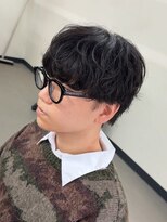 プルーブトウキョウ 渋谷(PROVE TOKYO) 爽やかビジネスツーブロック無造作ナチュラルシャドウパーマ