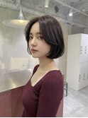 ベリーショート前下がりボブミディアムミニボブショートウルフ