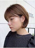 ショートボブ 広尾 白髪染め ヘアマニキュア
