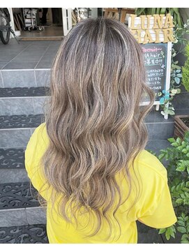 ルーナヘアー(LUNA hair) 『京都 山科 ルーナ』ハイライトクリアベージュ【草木真一郎】