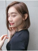 センターパート ボブディ 大人可愛い☆