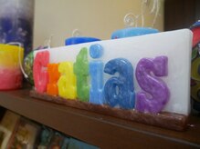 オーナー手作りのキャンドル、たくさん置いてます☆